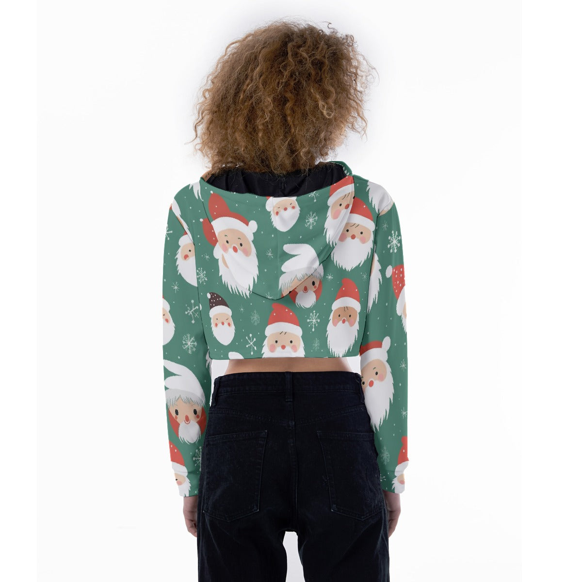 All-Over Print Women's Crop Top Hoodie