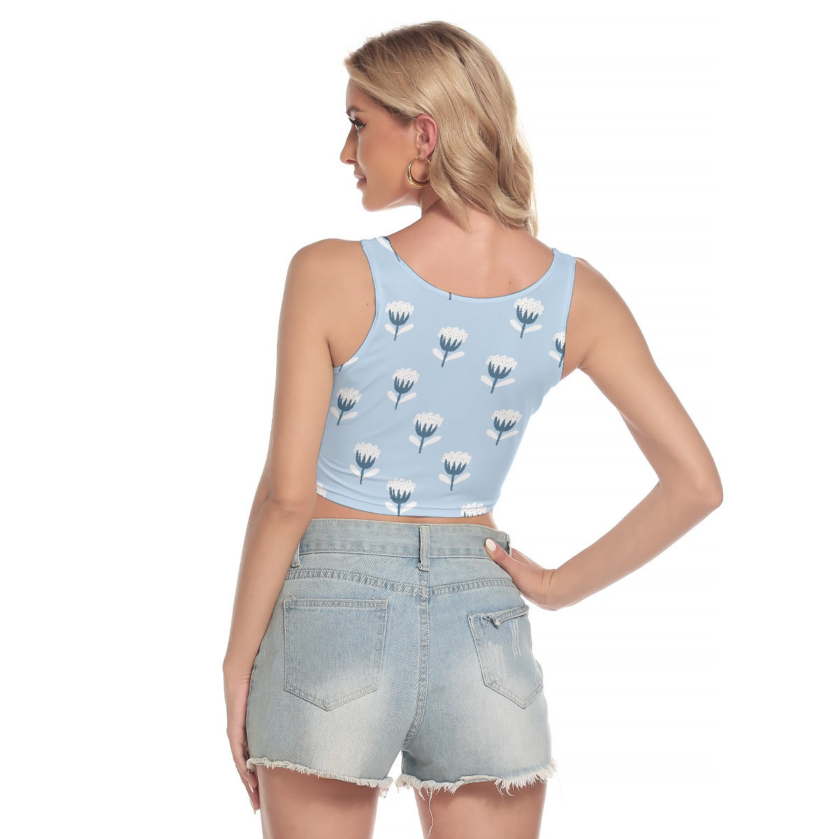 All-Over Print Women's Sport Crop Tank Top