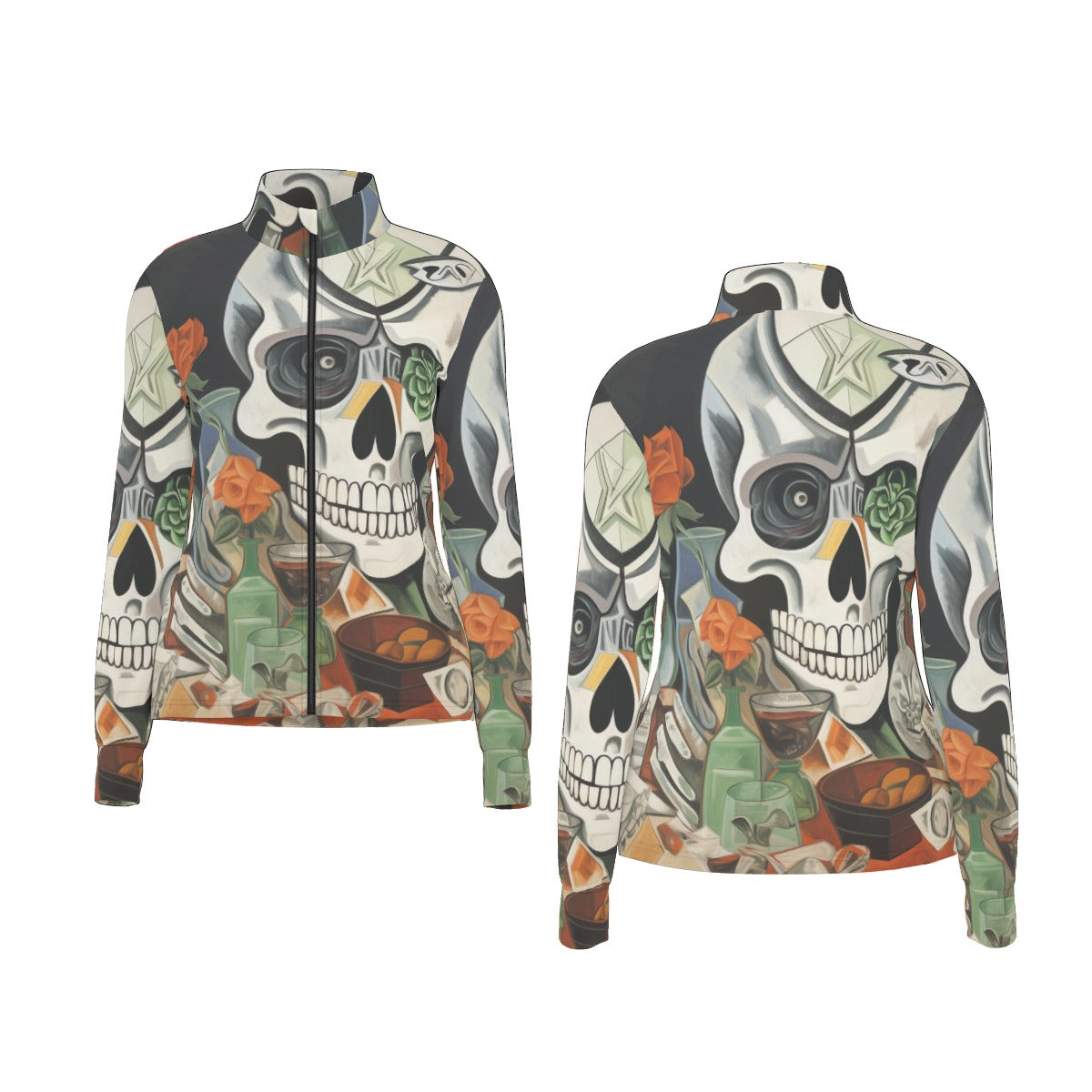 All-Over Print Women's Long Sleeve Thumbhole Jacket