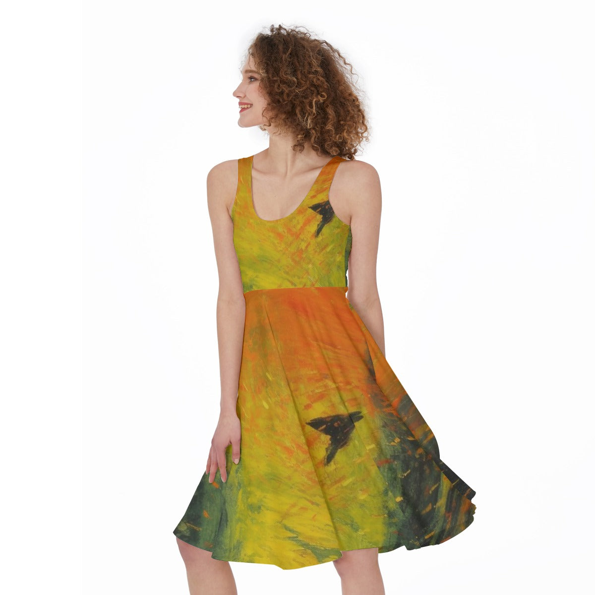 All-Over Print Women's Sleeveless Dress