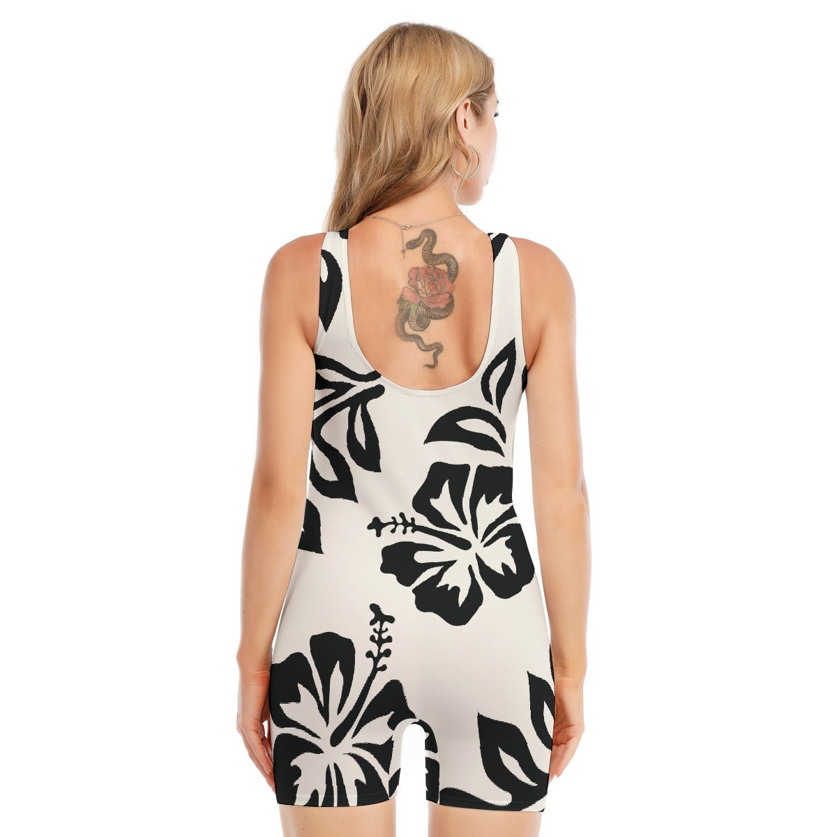 All-Over Print Women's Sleeveless One-piece Swimsuit