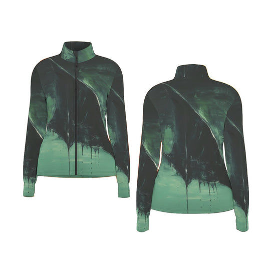 All-Over Print Women's Long Sleeve Thumbhole Jacket