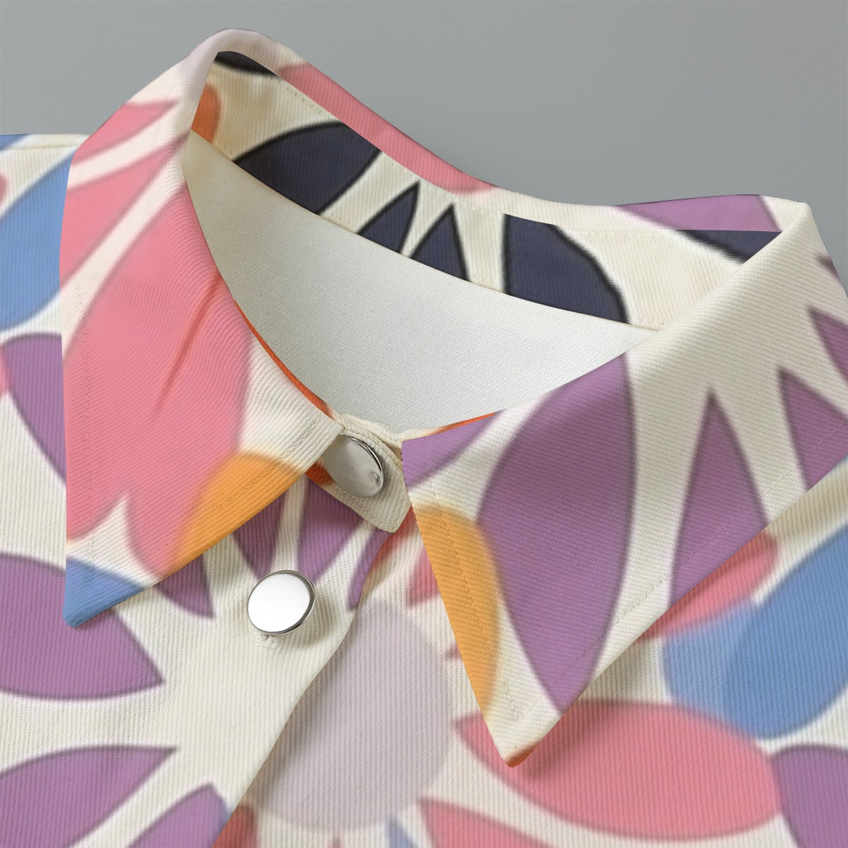 All-Over Print Women's Cropped Jacket | 245GSM Cotton