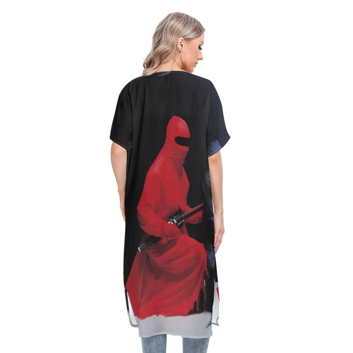 All-Over Print Women's Short Sleeve Cardigan