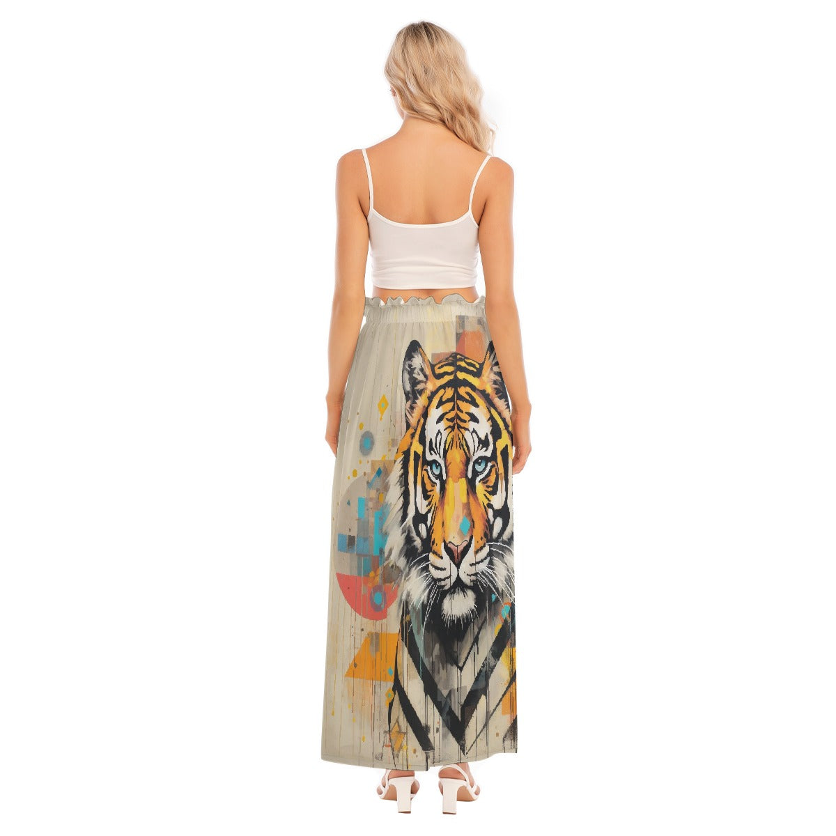 All-Over Print Women's Side Split Skirt
