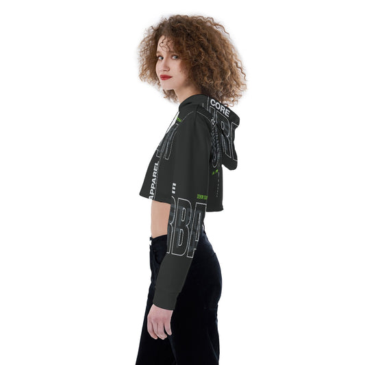 All-Over Print Women's Crop Top Hoodie