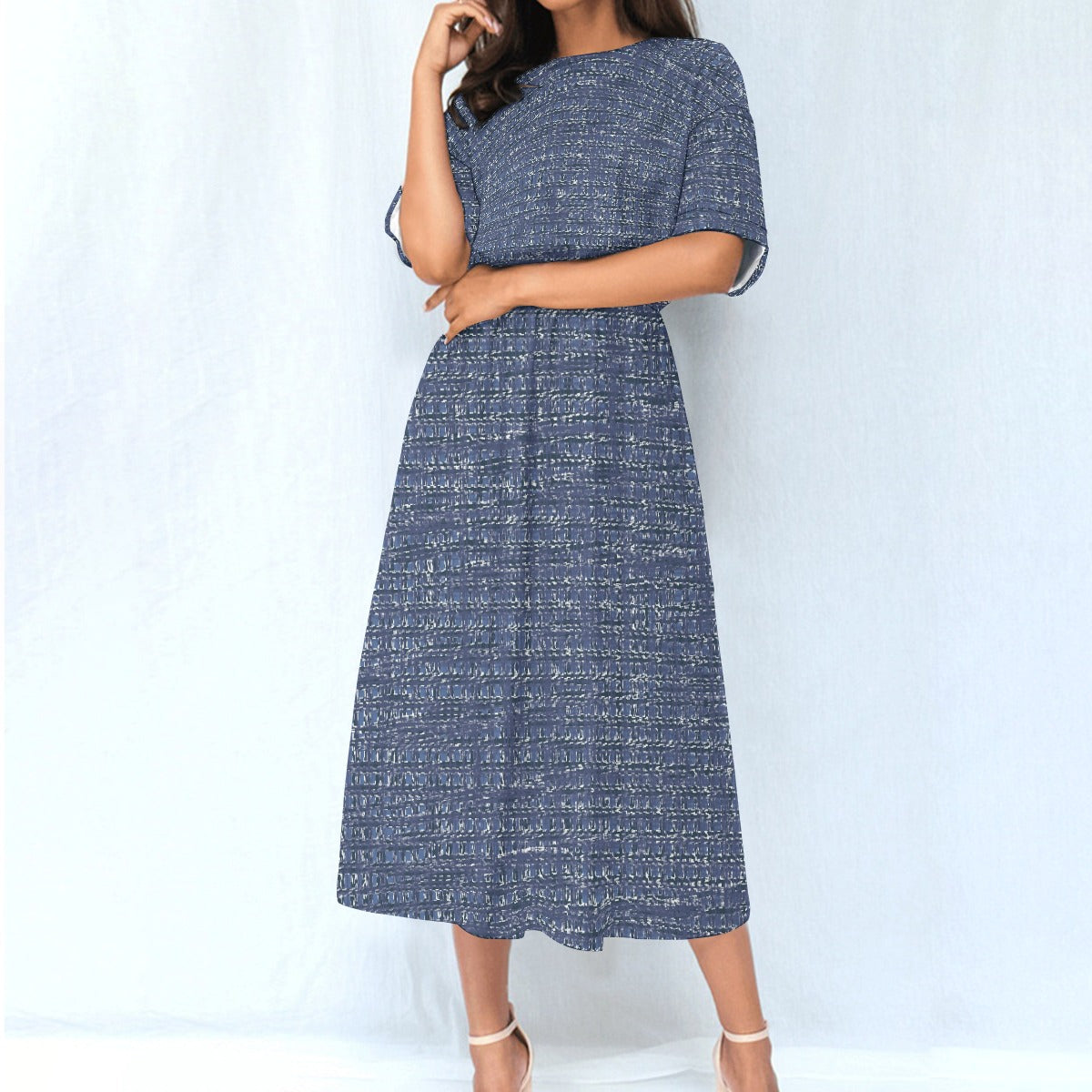 All-Over Print Women's Elastic Waist Dress