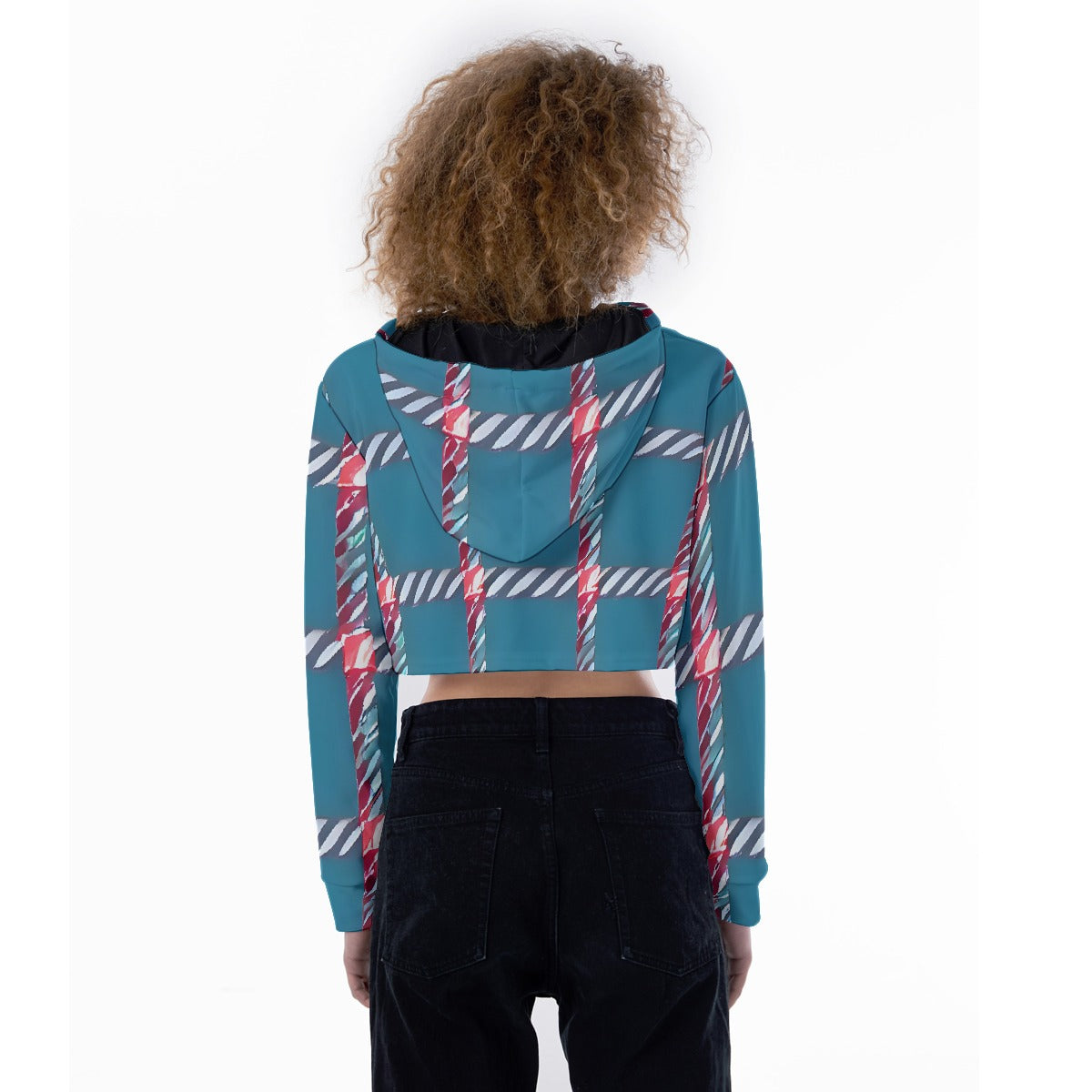 All-Over Print Women's Crop Top Hoodie