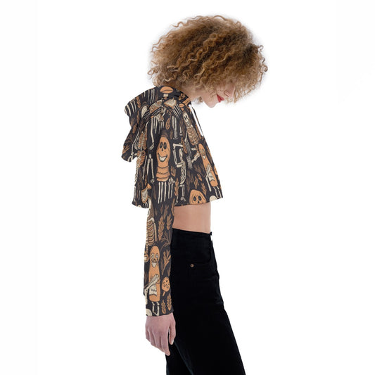 All-Over Print Women's Crop Top Hoodie