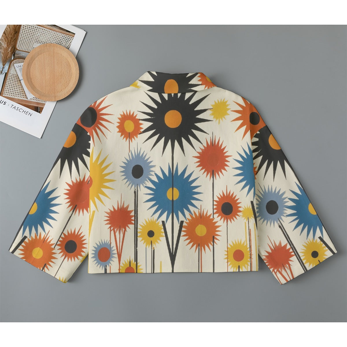 All-Over Print Women's Cropped Jacket | 245GSM Cotton