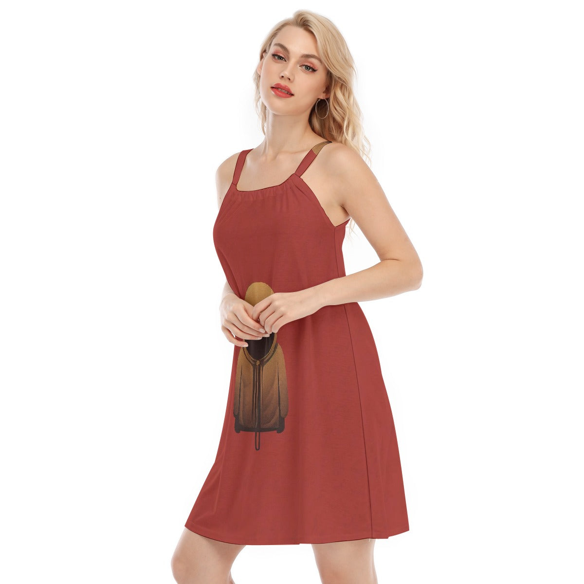 All-Over Print Women's O-neck Cami Dress