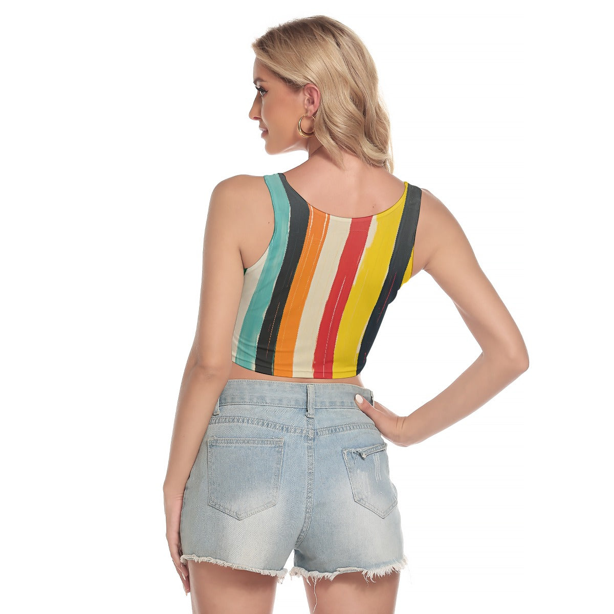All-Over Print Women's Sport Crop Tank Top