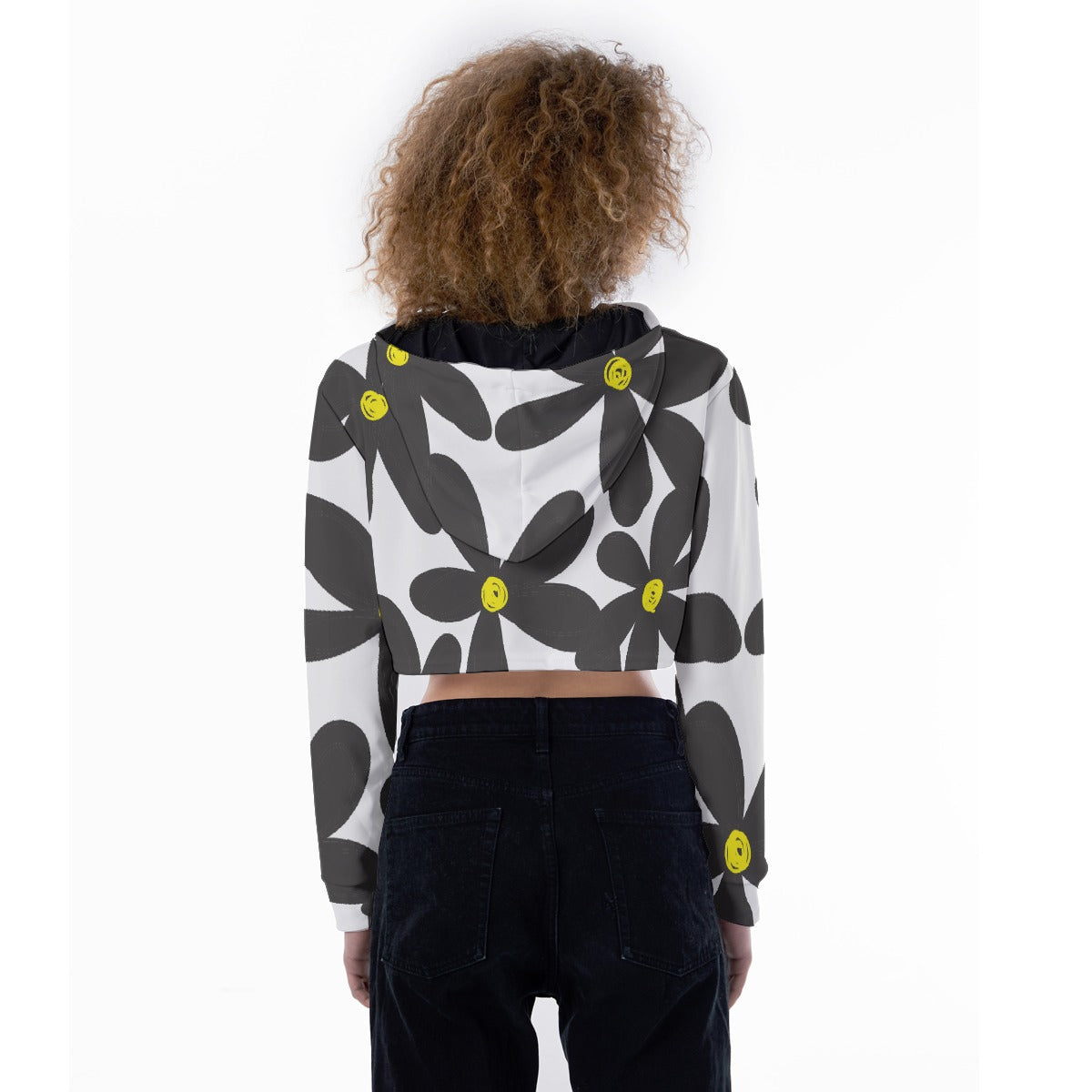 All-Over Print Women's Crop Top Hoodie