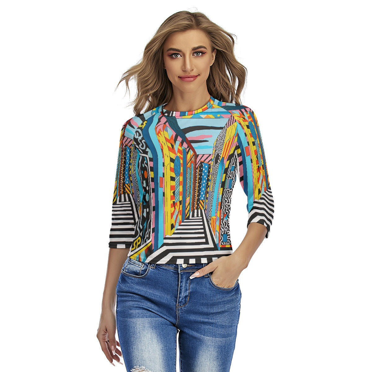All-Over Print Women's Raglan Sleeves T-shirts
