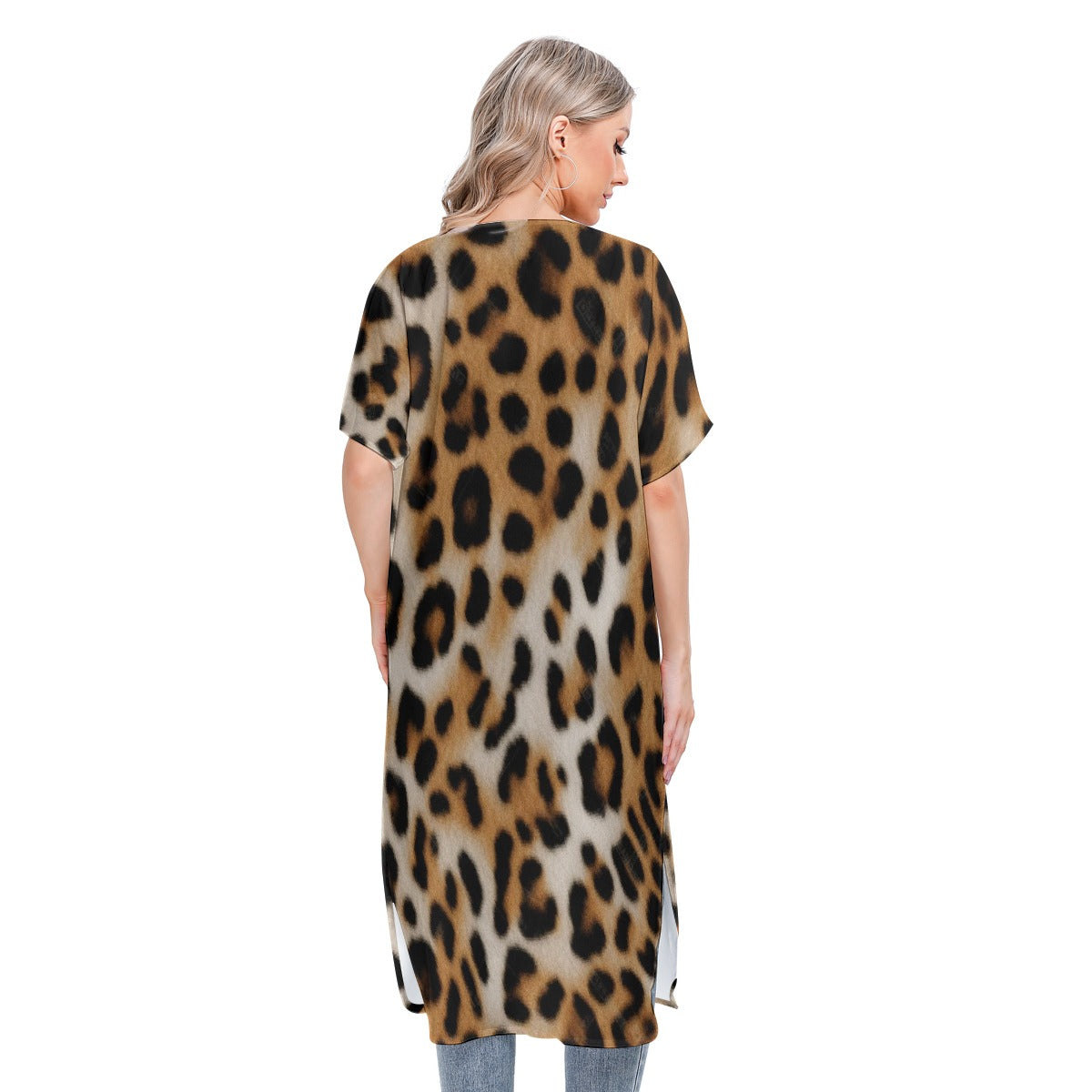 All-Over Print Women's Short Sleeve Cardigan