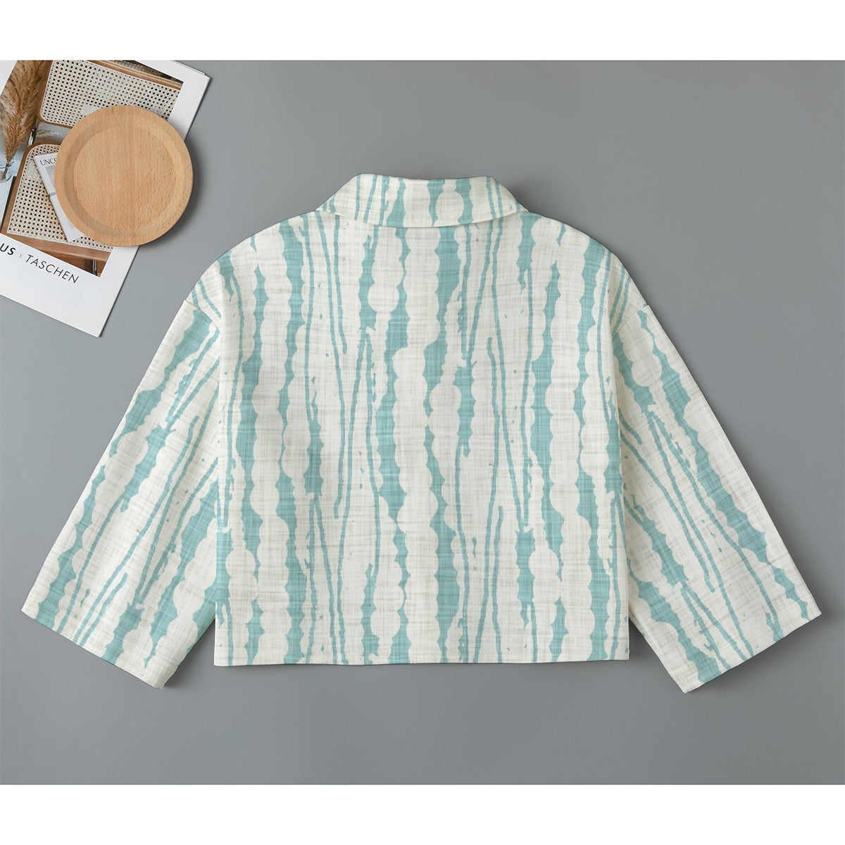 All-Over Print Women's Cropped Jacket | 245GSM Cotton