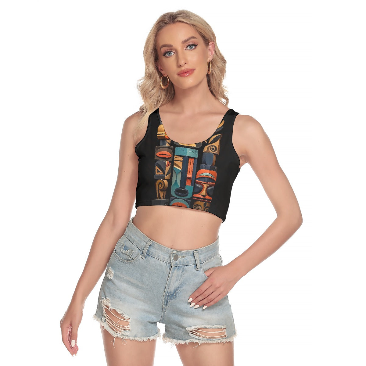 All-Over Print Women's Sport Crop Tank Top