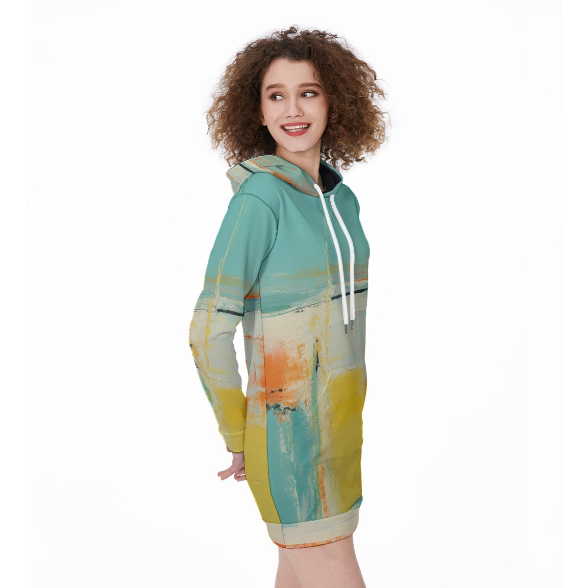 All-Over Print Women's Long Hoodie