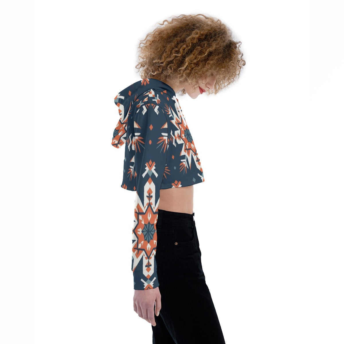 All-Over Print Women's Crop Top Hoodie