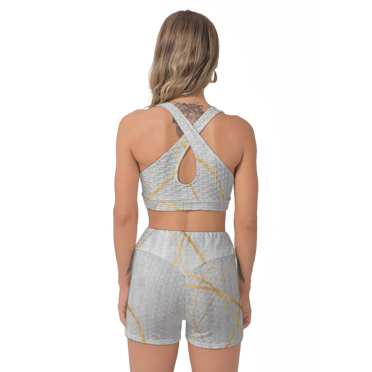 All-Over Print Women's Sports Bra Suit