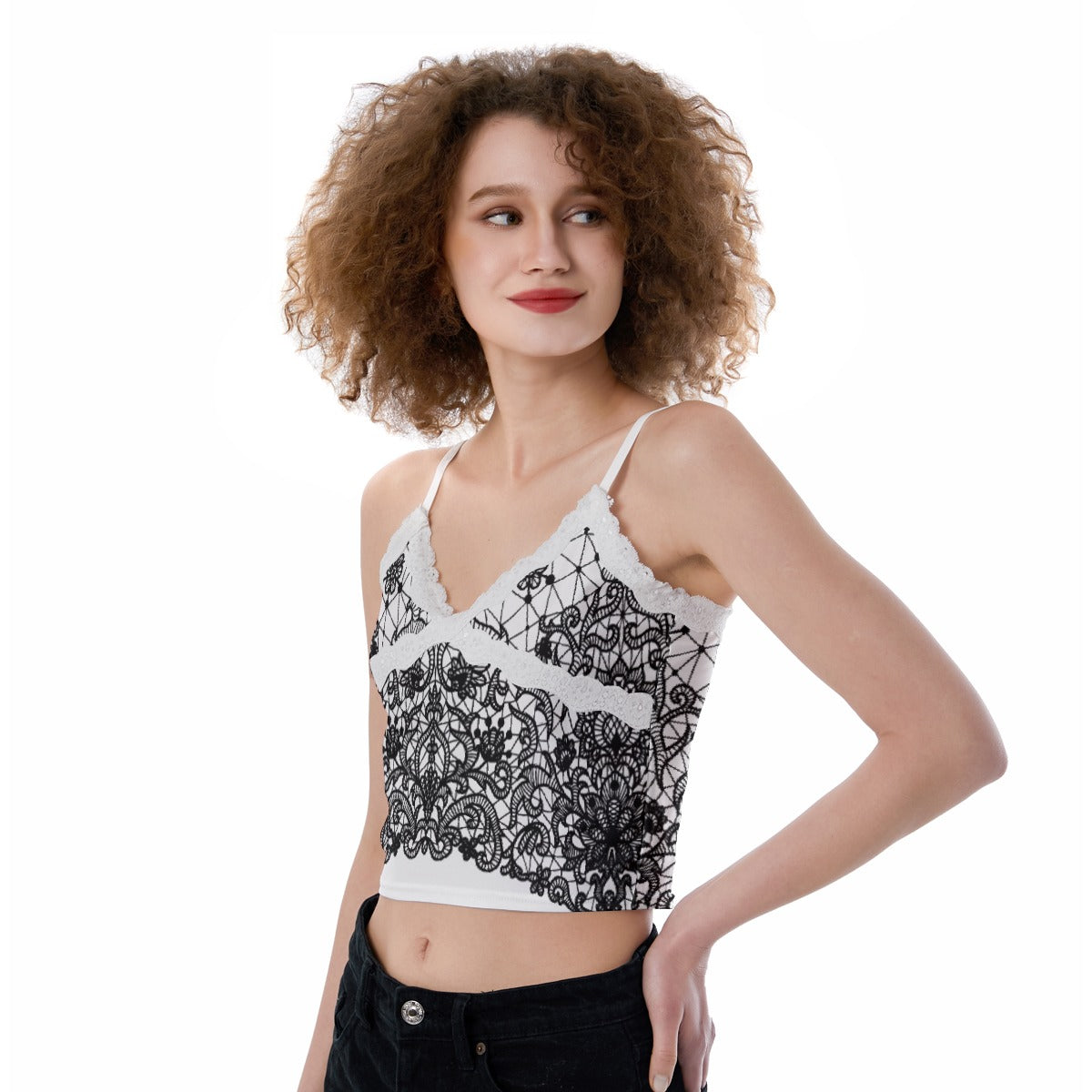 All-Over Print Women's Lace Camisole