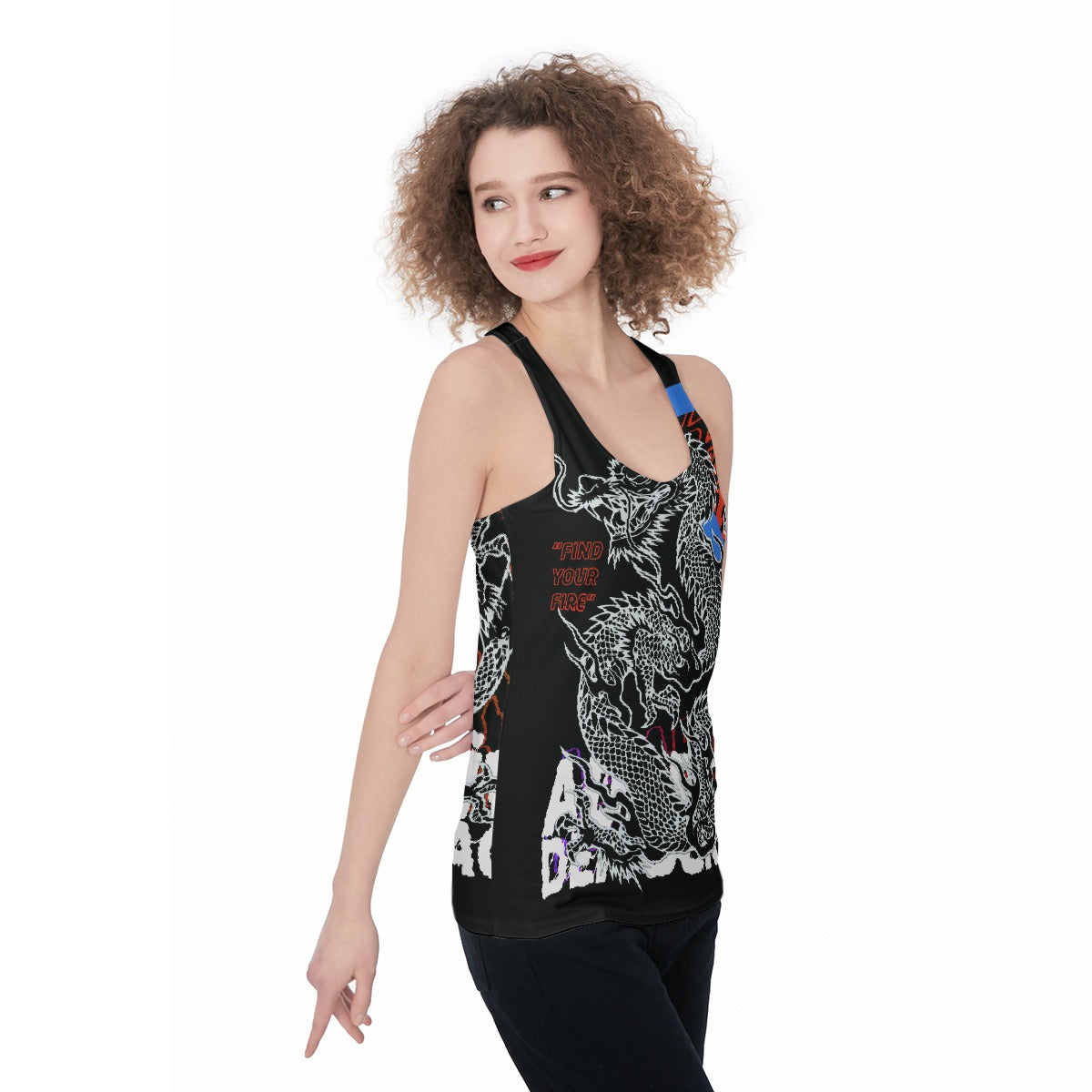 All-Over Print Women's Racerback Tank Top