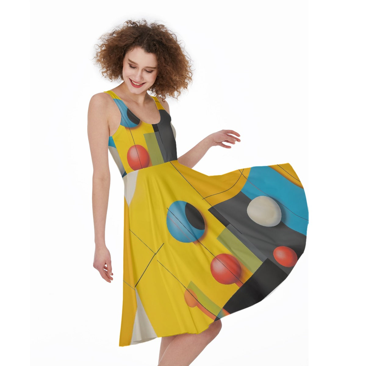 All-Over Print Women's Sleeveless Dress
