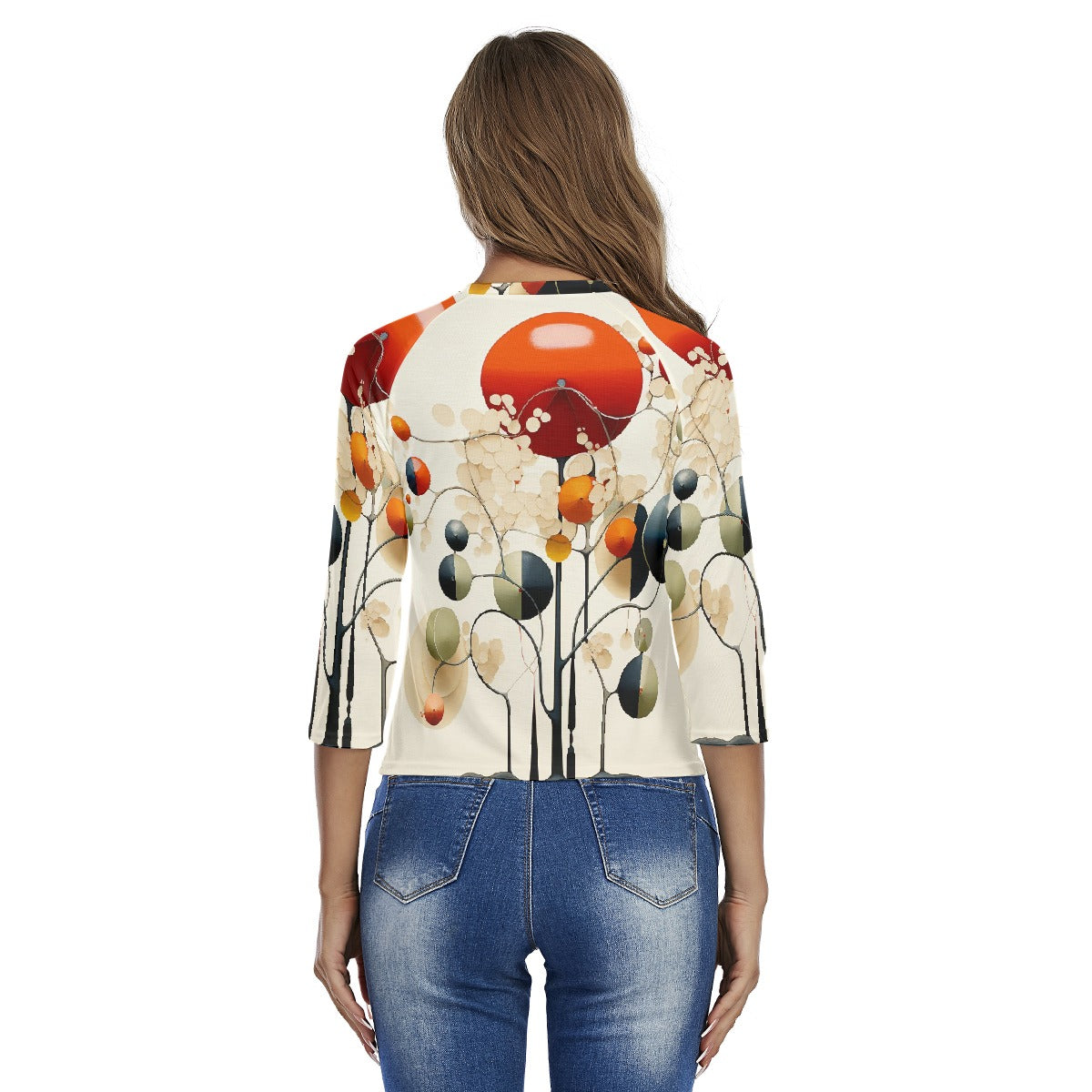 All-Over Print Women's Raglan Sleeves T-shirts