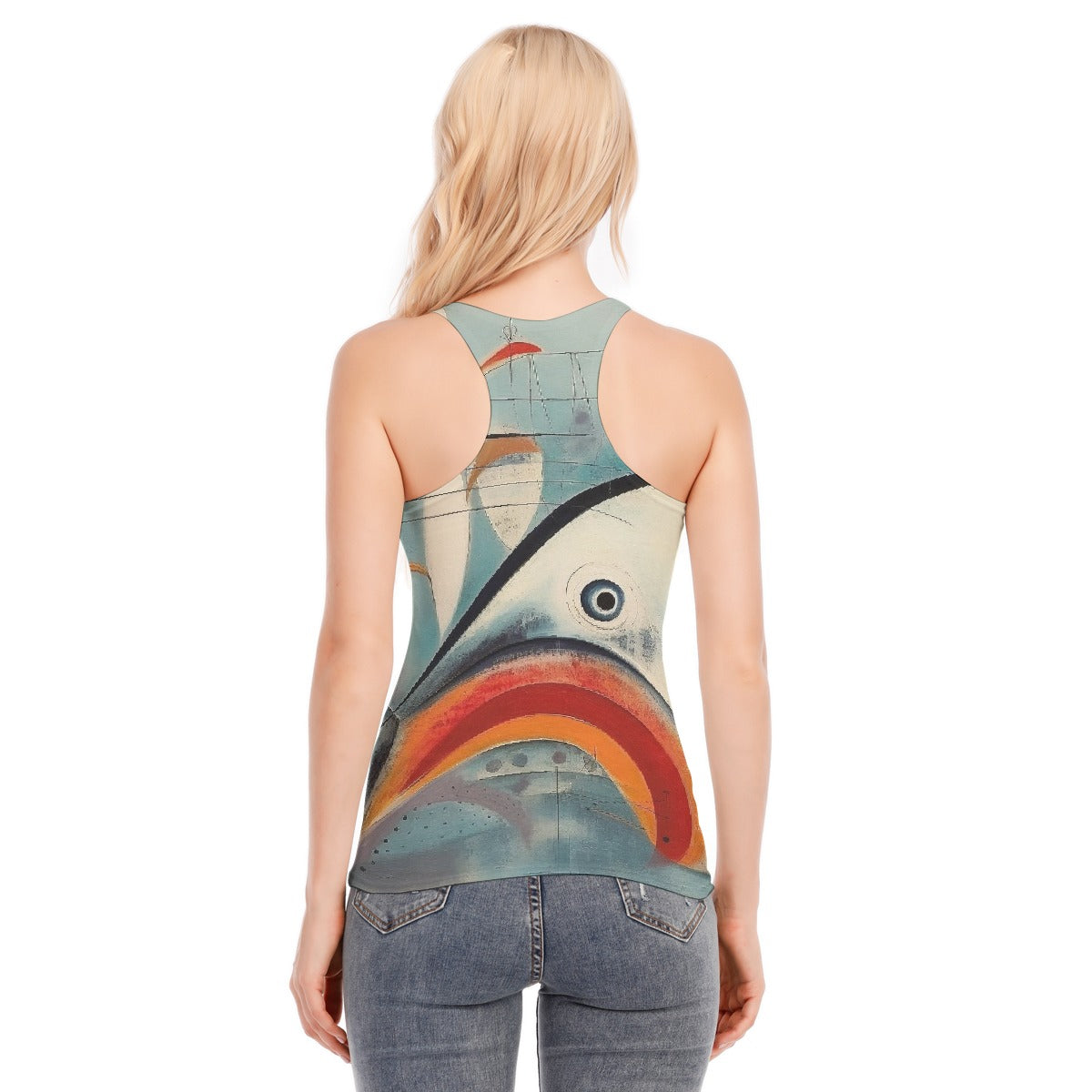 All-Over Print Women's Racer Vest | 190GSM Cotton
