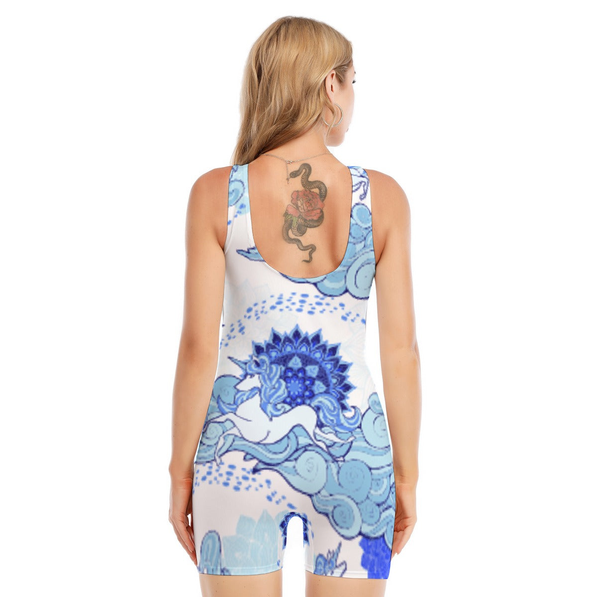 All-Over Print Women's Sleeveless One-piece Swimsuit