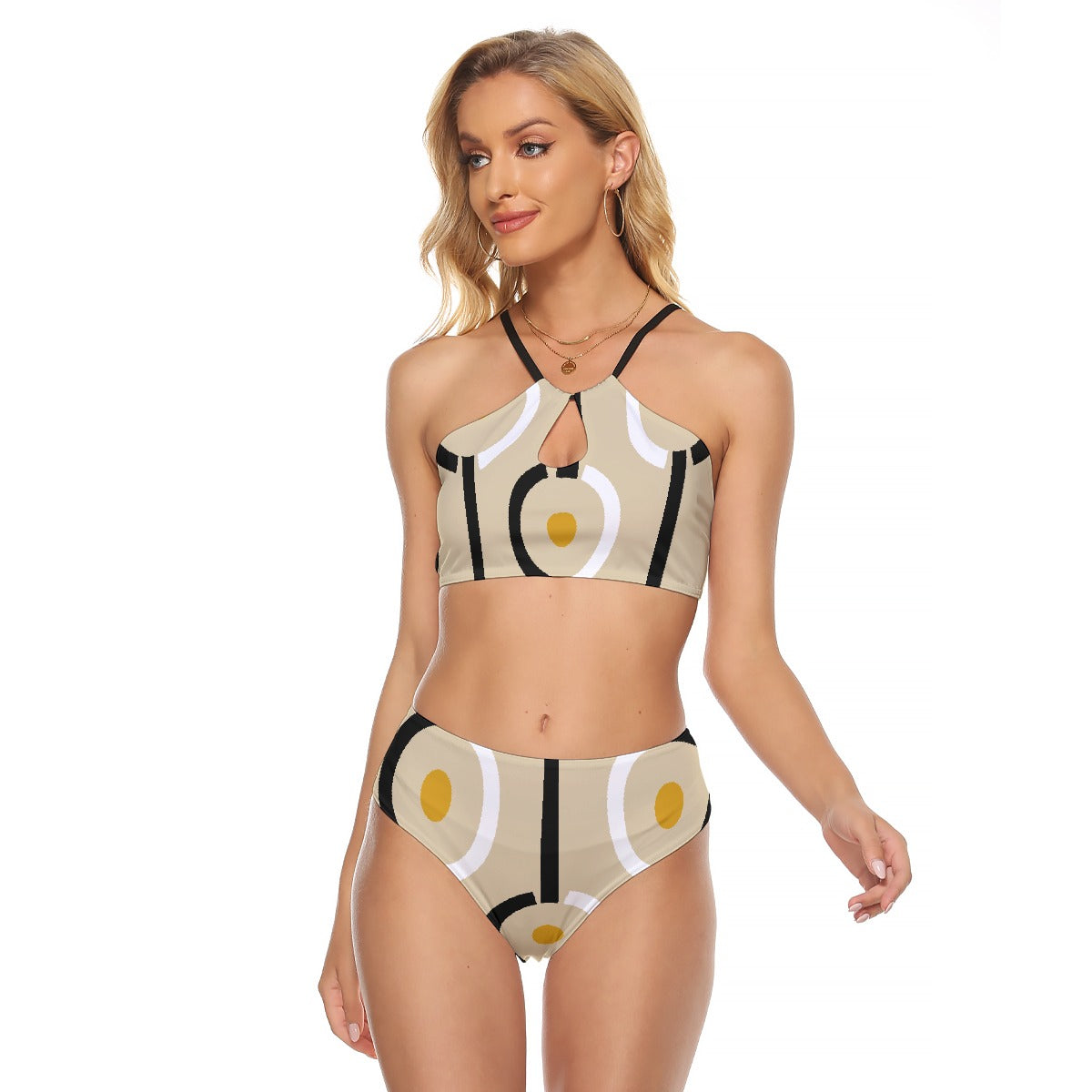 All-Over Print Women's Cami Keyhole One-piece Swimsuit