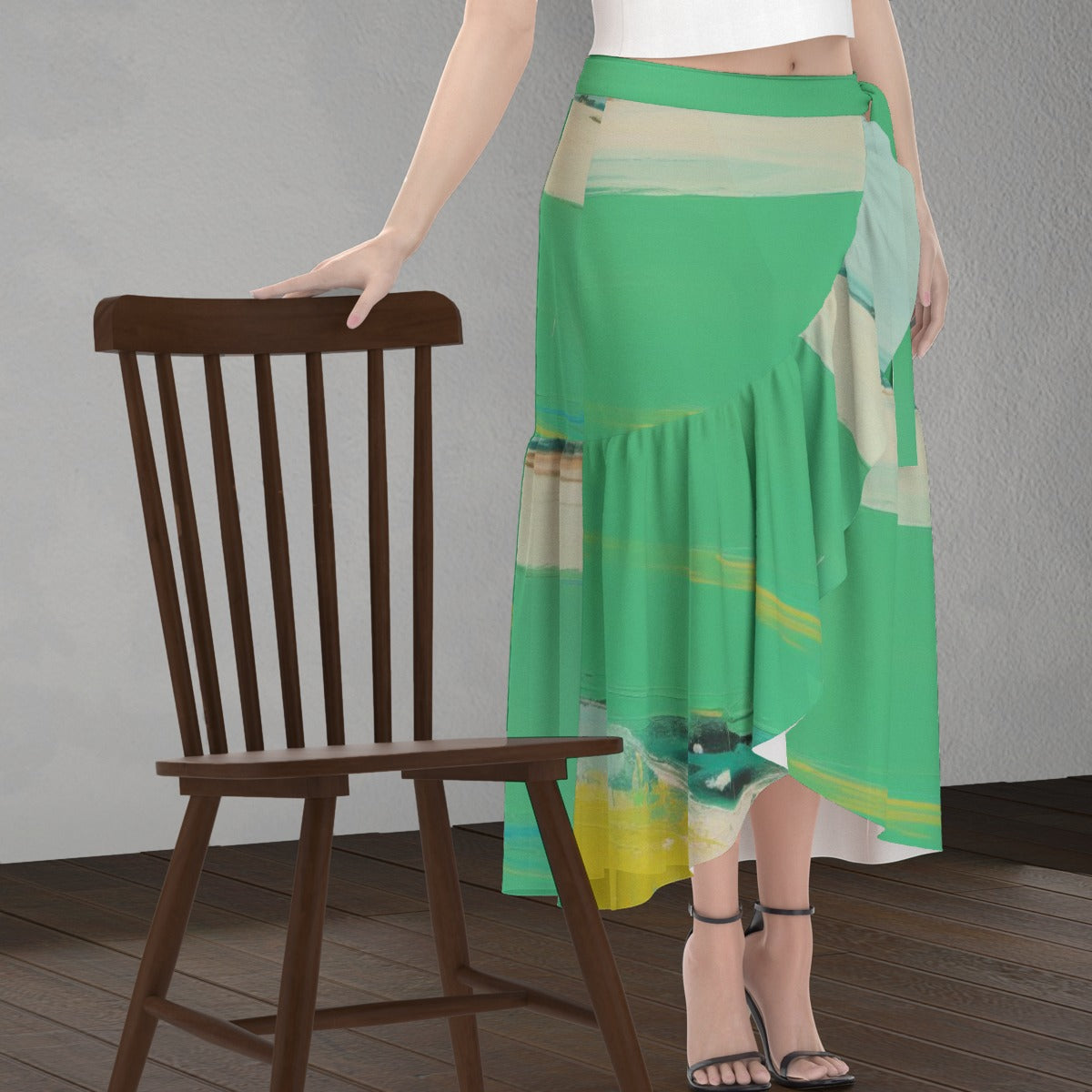 All-Over Print Women's Wrap Skirt