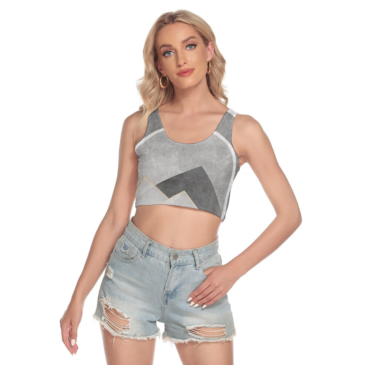 All-Over Print Women's Sport Crop Tank Top