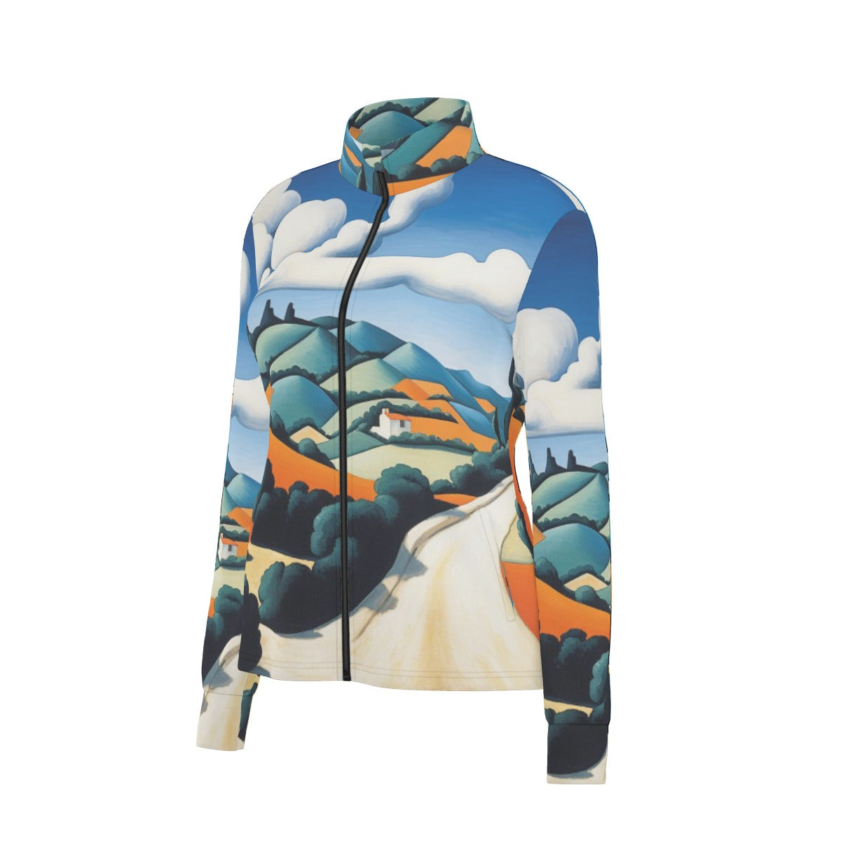 All-Over Print Women's Long Sleeve Thumbhole Jacket