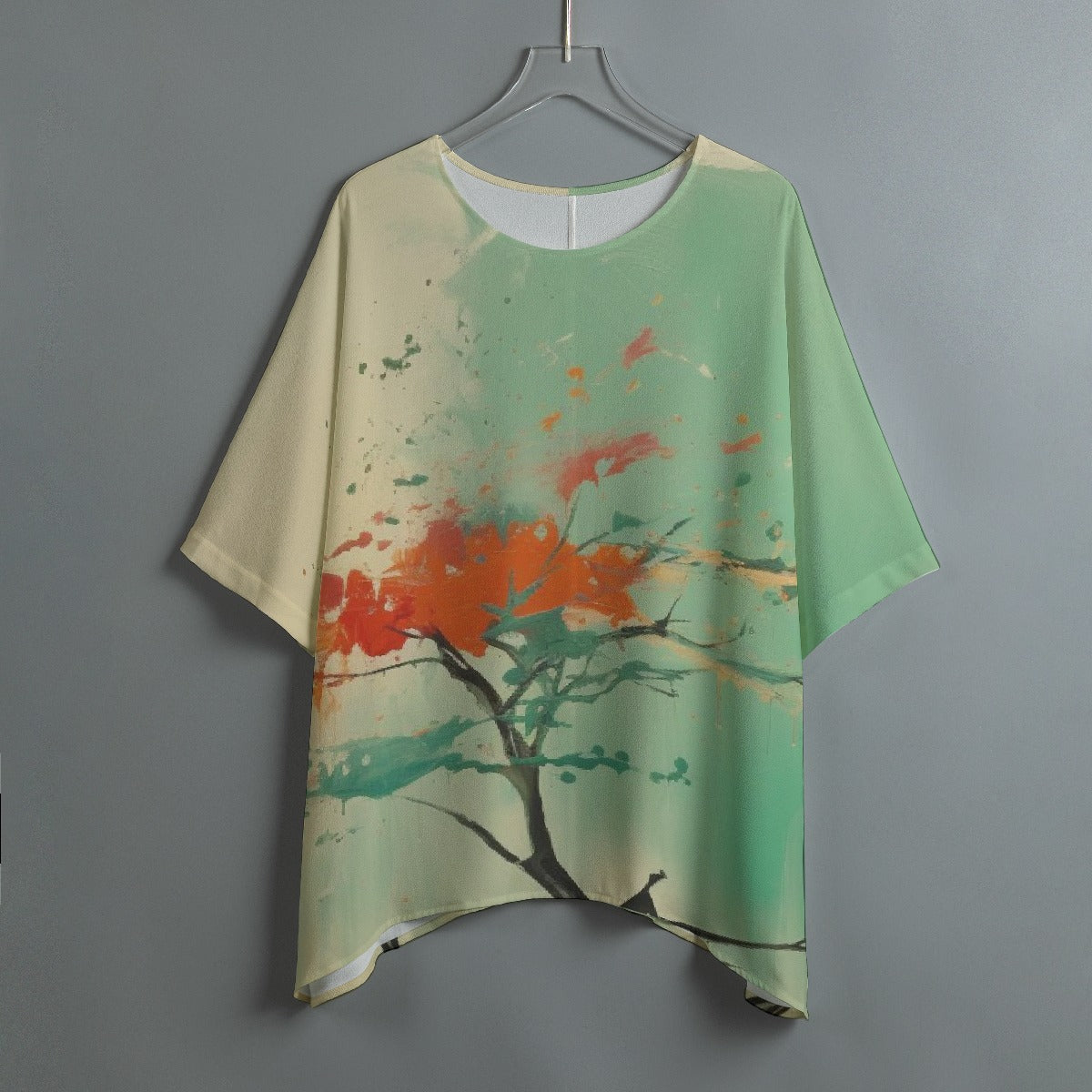 All-Over Print Women's Bat Sleeve Shirt