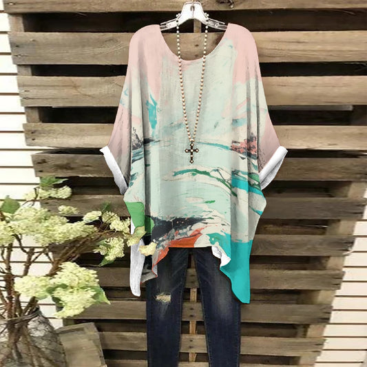 All-Over Print Women's Bat Sleeve Shirt