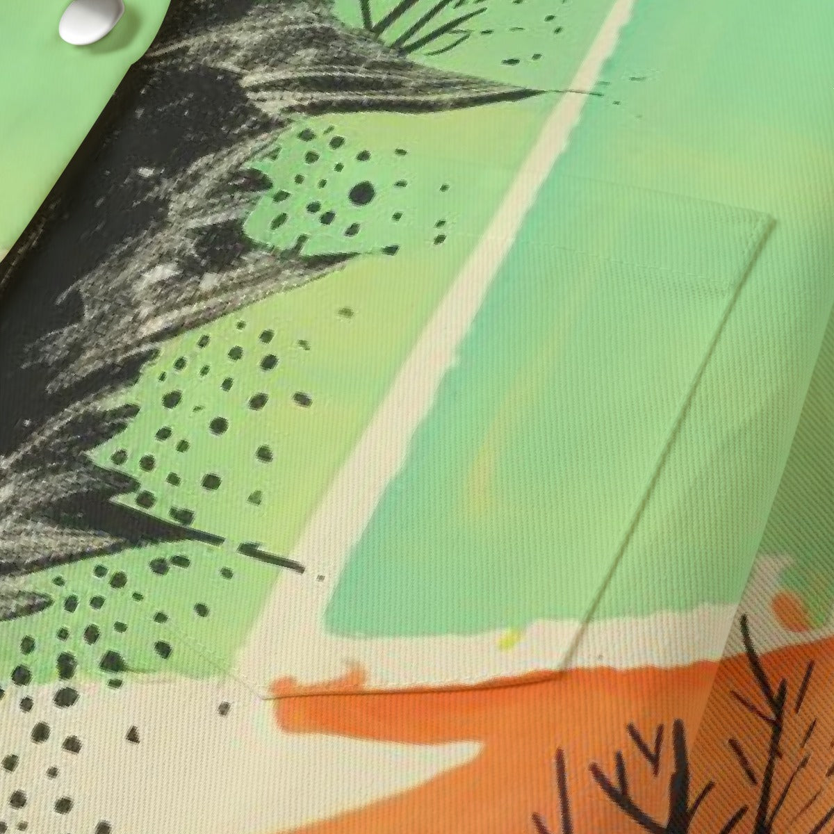 All-Over Print Women's Cropped Jacket | 245GSM Cotton