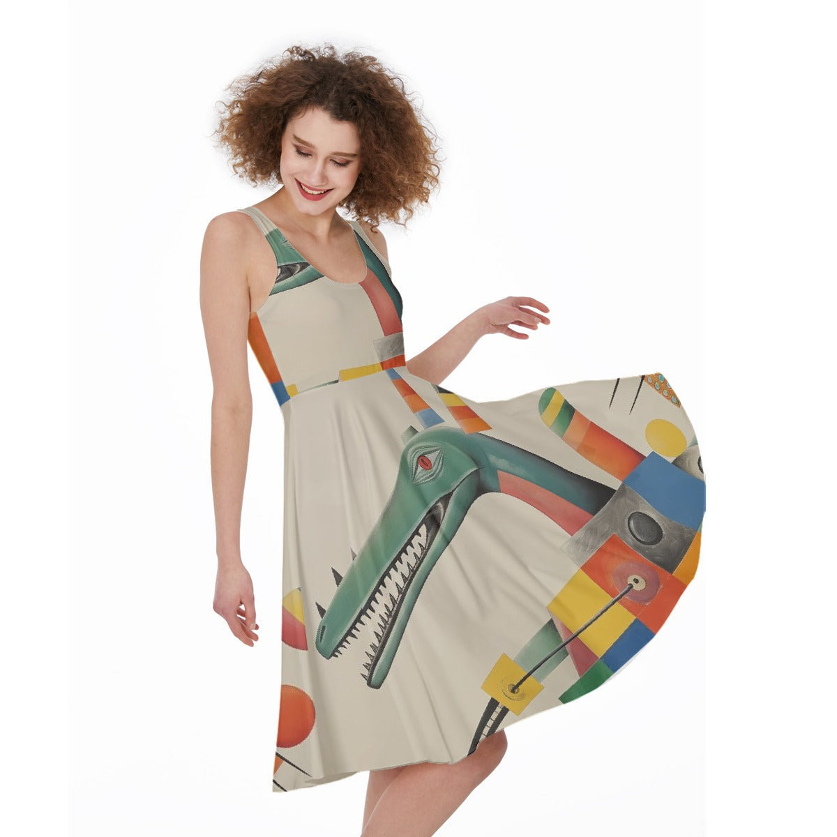 All-Over Print Women's Sleeveless Dress