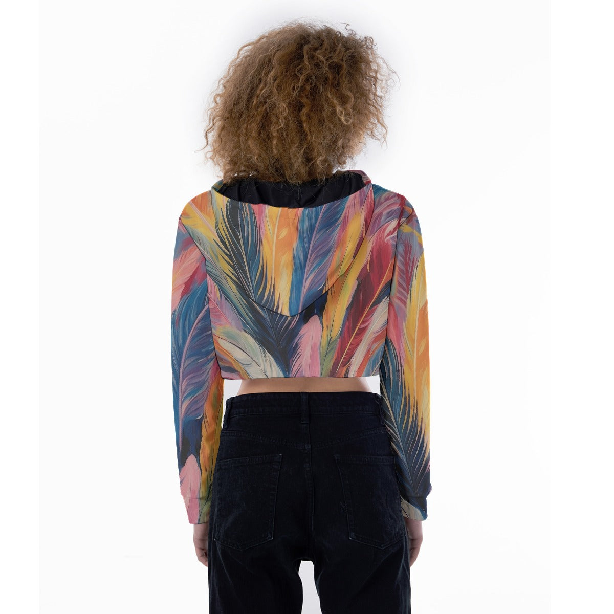 All-Over Print Women's Crop Top Hoodie