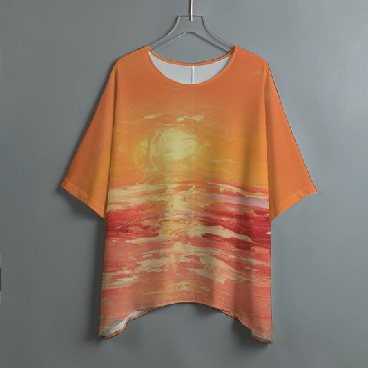 All-Over Print Women's Bat Sleeve Shirt