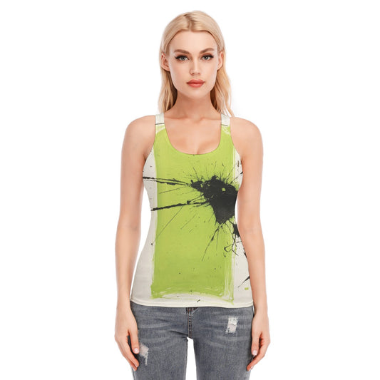 All-Over Print Women's Racer Vest | 190GSM Cotton