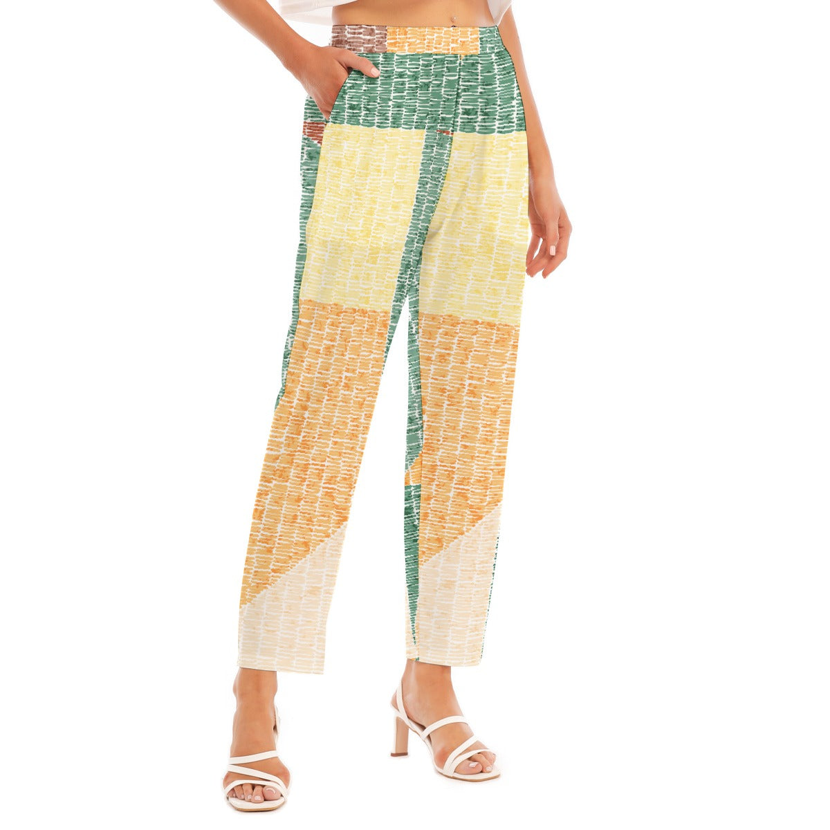 All-Over Print Women's Loose Straight-leg Pants