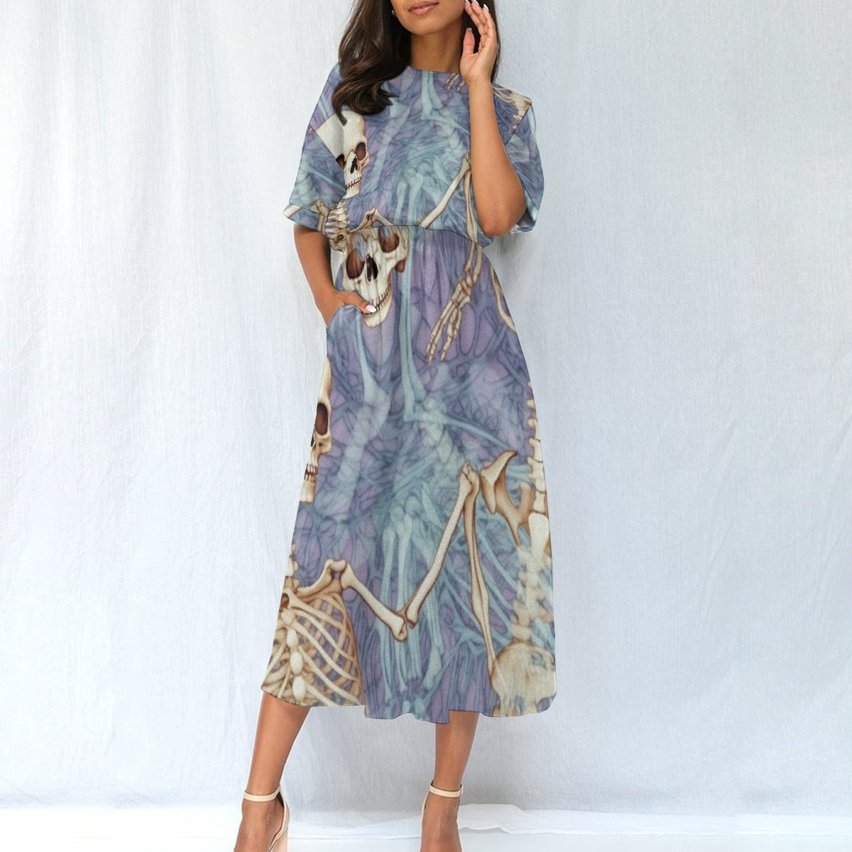 All-Over Print Women's Elastic Waist Dress