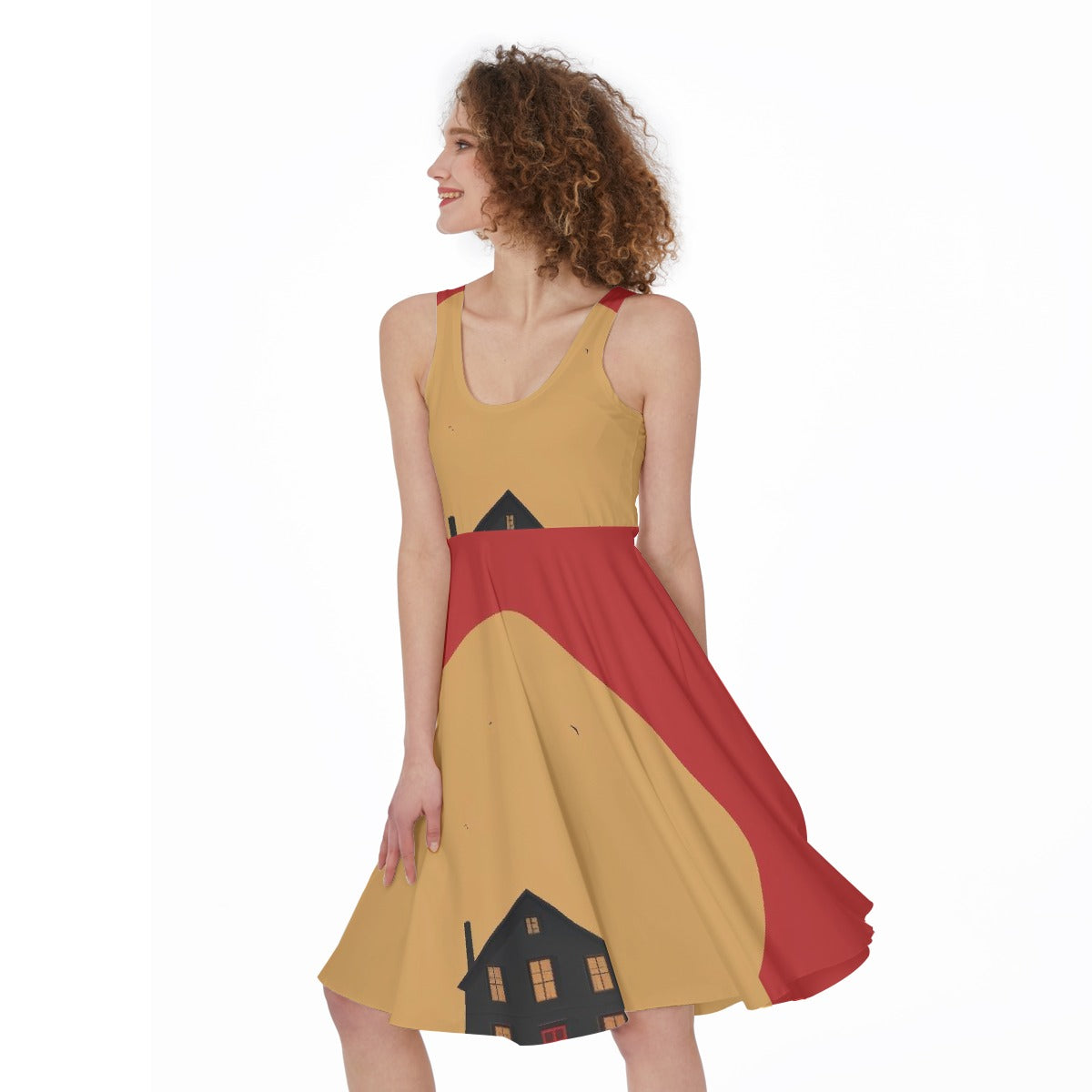 All-Over Print Women's Sleeveless Dress
