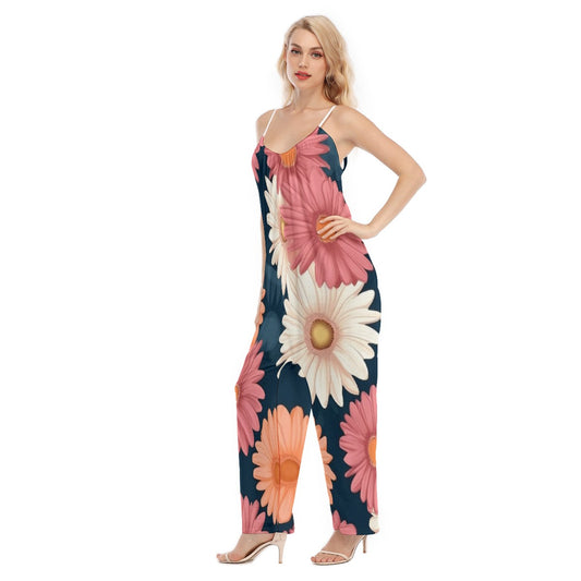 All-Over Print Women's Loose Cami Jumpsuit