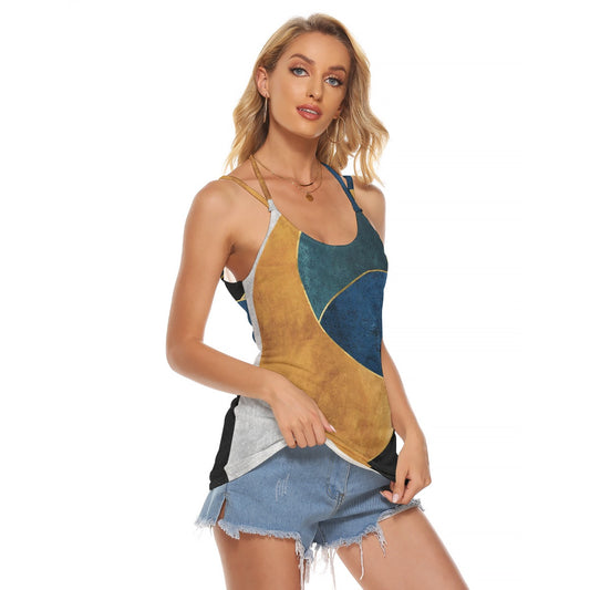 All-Over Print Women's Halter Top With Backless