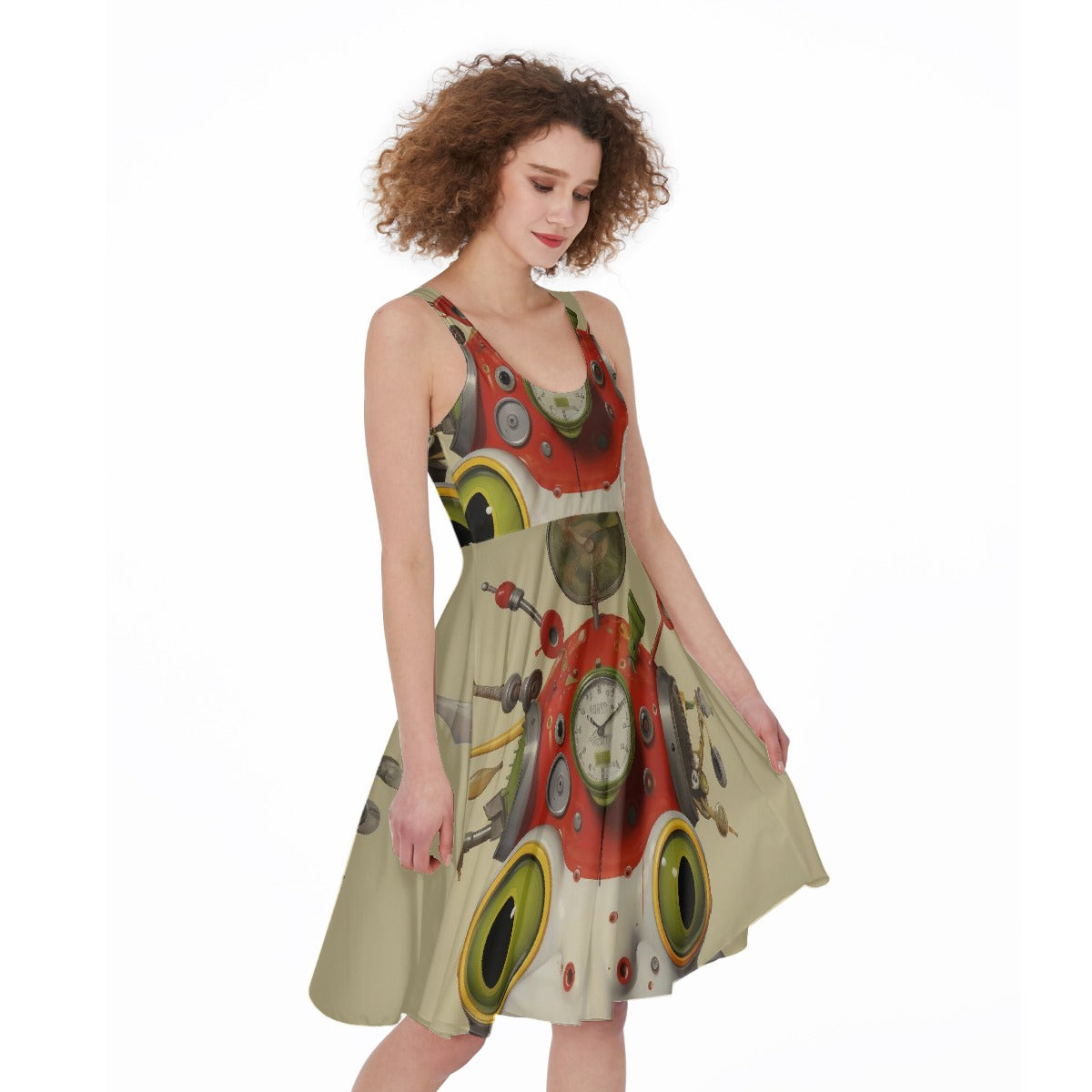 All-Over Print Women's Sleeveless Dress
