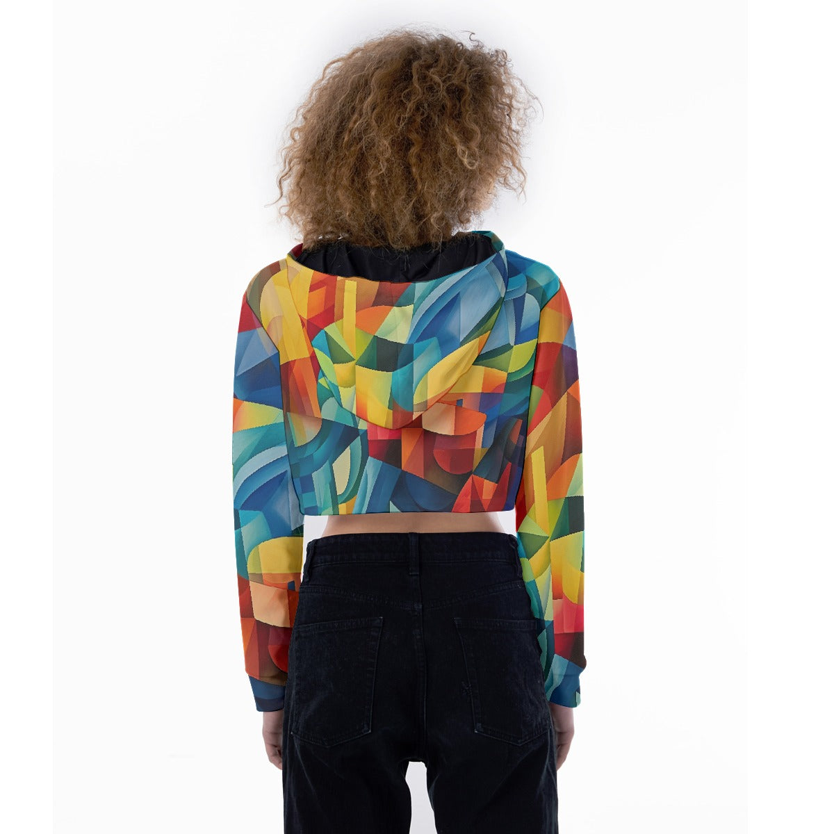 All-Over Print Women's Crop Top Hoodie
