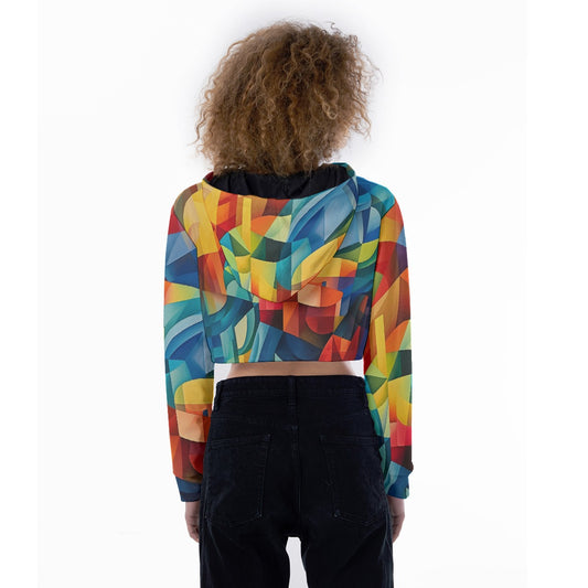 All-Over Print Women's Crop Top Hoodie