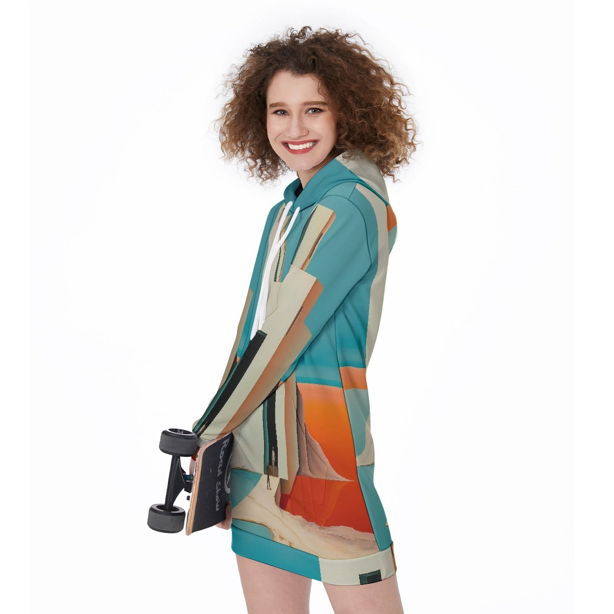 All-Over Print Women's Long Hoodie